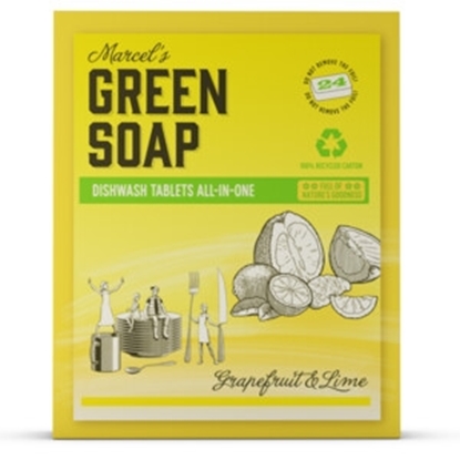 GREEN SOAP VAATWASTABLETTEN GRAPEFRUIT  LIMOEN 24 TABS